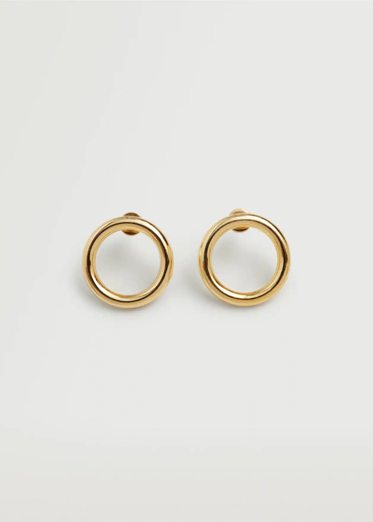 Embossed hoop earrings